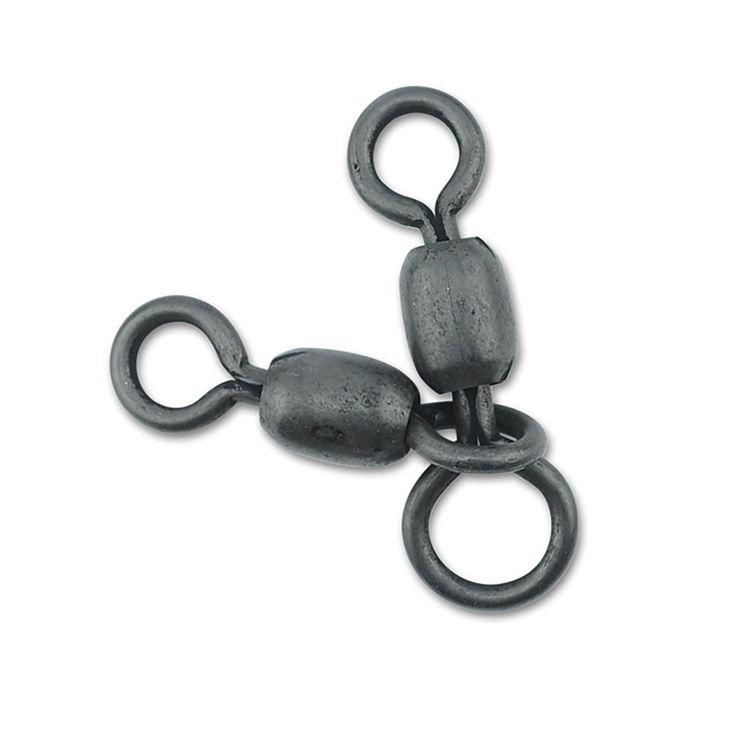 AFW Brass Combination Crane Swivels - Black #2/0 6PC