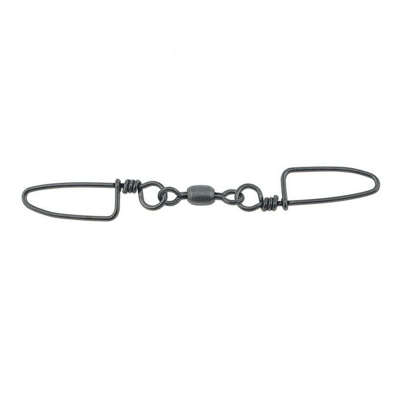 AFW Brass Dual Coastlock Snap Swivels - Black 100# 4Pc
