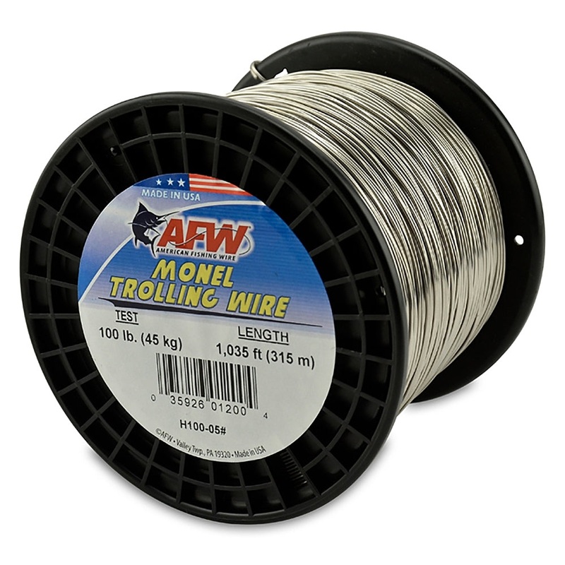 AFW Monel Trolling Wire Nickel-Copper Alloy - Bright 100# 600ft