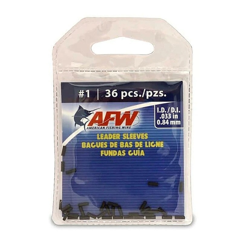 American Fishing Wire Single Barrel Sleeves 36PC #0