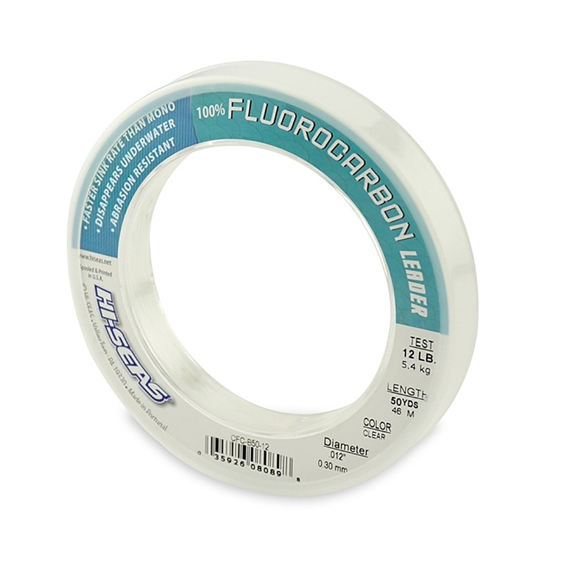 Hi-Seas Fluorocarbon Leader 50yds - Clear 20#