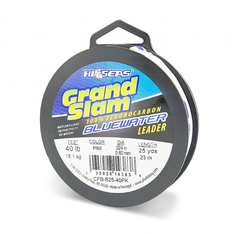 Hi-Seas Grand Slam Blue Water Fluorocarbon Leader 25yds Blue 20#