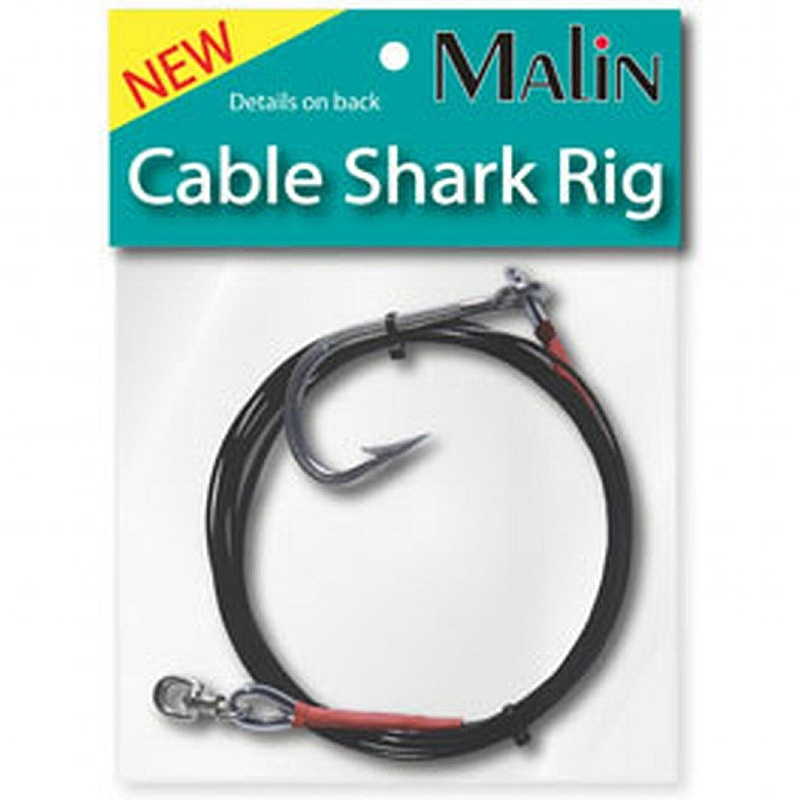 Malin 6FT Surf Stainless Steel Coated Sharkrig Black 9/0