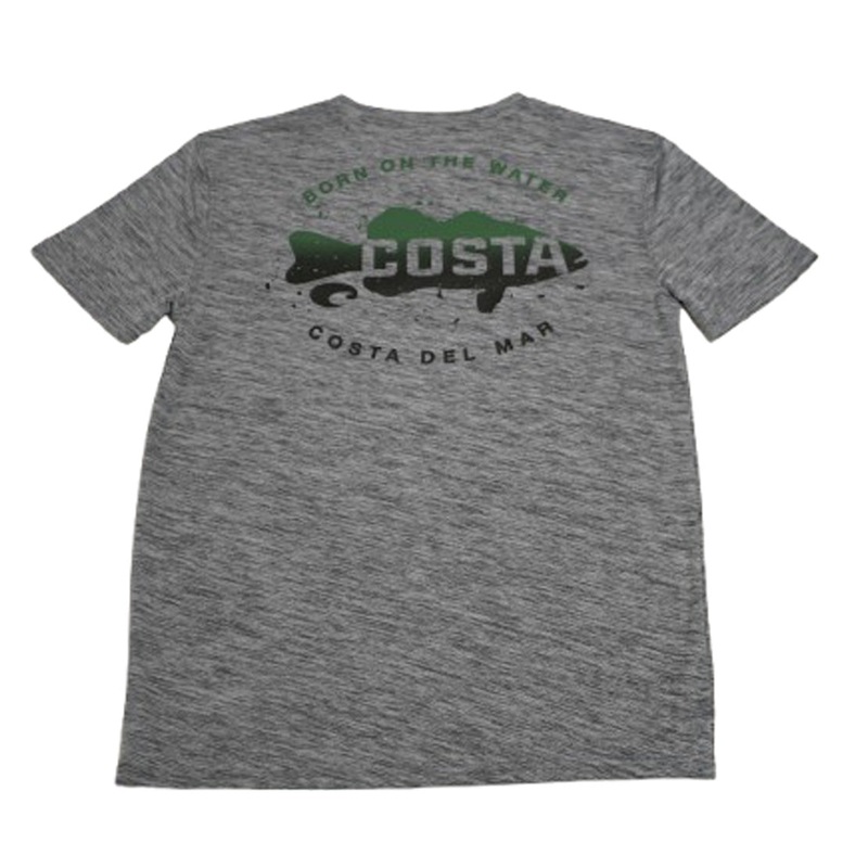 Costa Slam Bass Men's Short-Sleeve T-Shirt Heather Grey Small