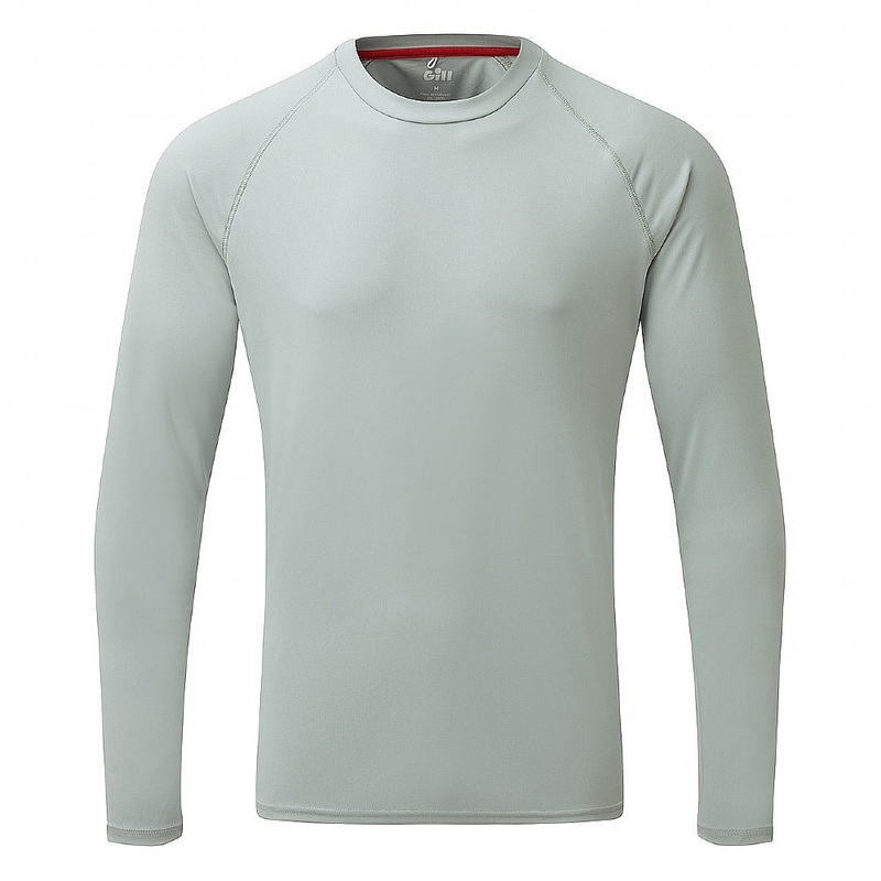 Gill Men's UV Tec Long Sleeve Tee Medium Grey Small
