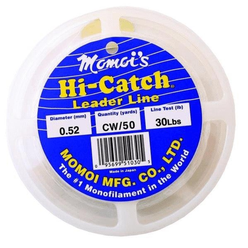 Momoi Hi-Catch Mono Leader 50 Yards Smoke Blue 30#