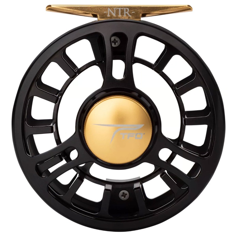 Temple Fork Outfitters NTR IV Large Arbor Reel - Black/Gold