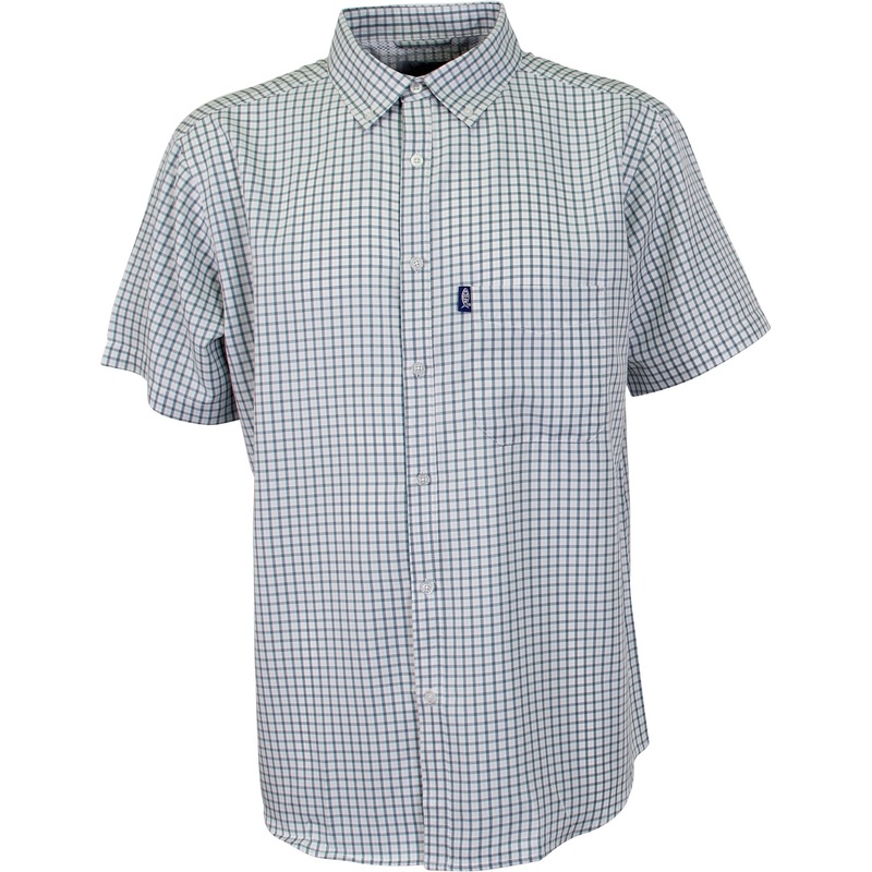 AFTCO Atomic Short Sleeve Tech Shirt Slate Blue Small