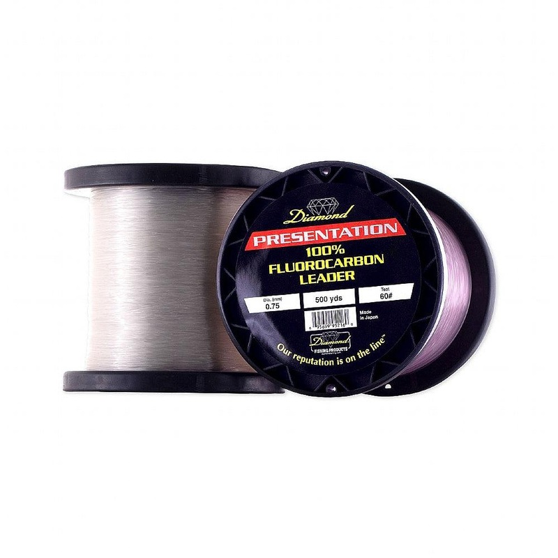 Diamond Fluorocarbon "Presentation" Leader - 500 Yards Clear 15#