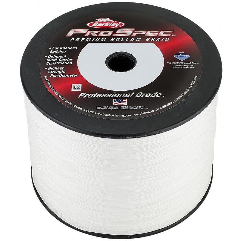 Berkley ProSpec Premium Hollow Braid - White 500YD 80#