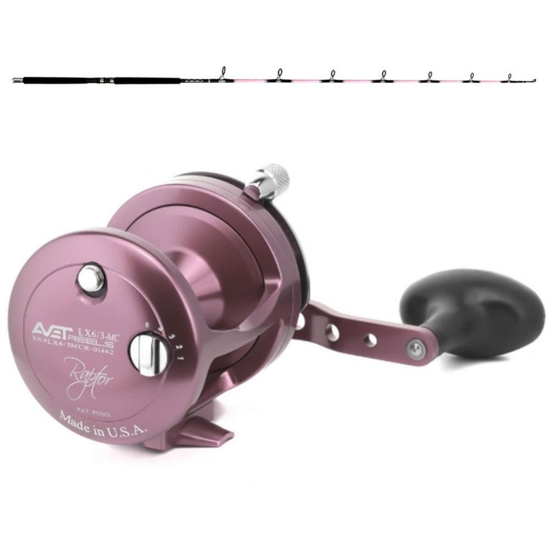 CHAOS KC 15-30 Rod with AVET LX 6/3 Raptor Reel Combo Blue