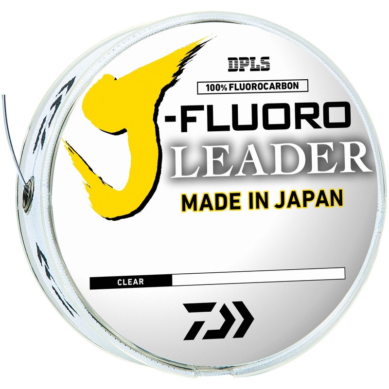 Daiwa J-Fluoro Fluorocarbon Leader with Parallel Spooling Band 500 Yds 20#