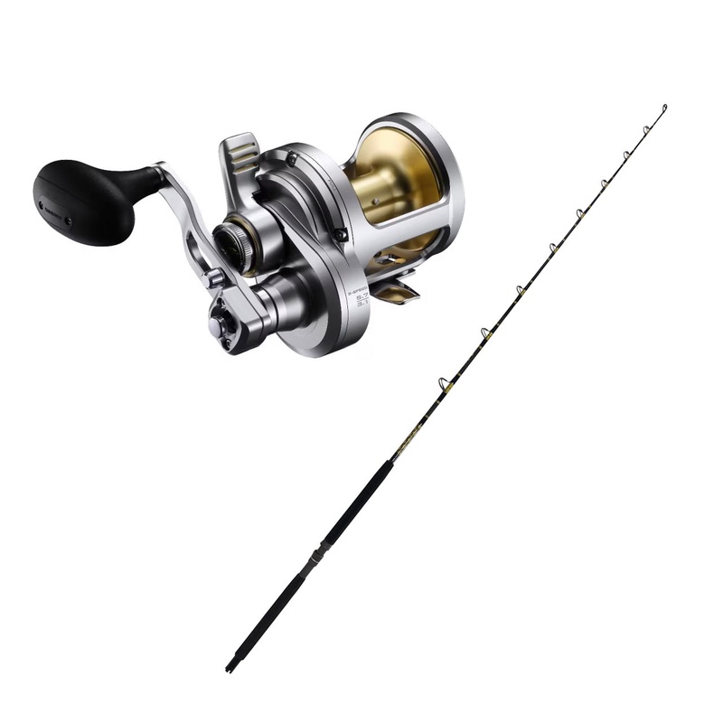 SHIMANO Talica 16IIA Lever Drag w/ KC 15-30 6'6" Composite CHAOS Gold Combo
