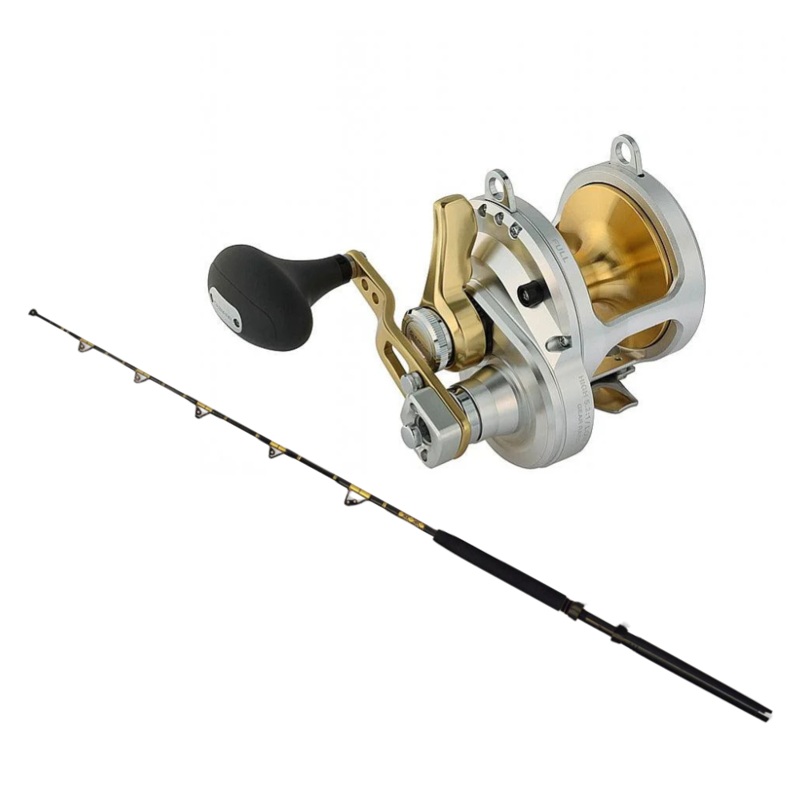 Shimano TALICA 50II LEVER DRAG with STA 50-100 6' CHAOS Gold