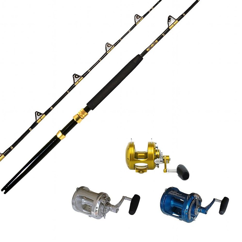 CHAOS STA 30-50 6FT Gold with AVET PRO EXW 30/2 Reel- You pick the color Gold