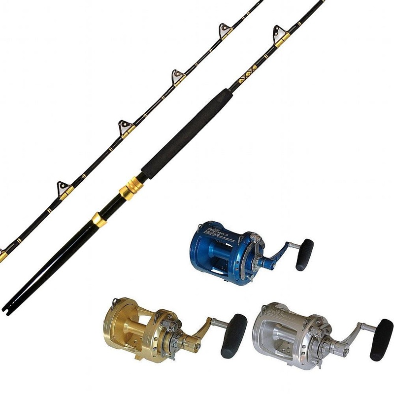CHAOS STA 30-50 6FT Gold with AVET PRO EXW 50/2 Reel- You pick the color Blue