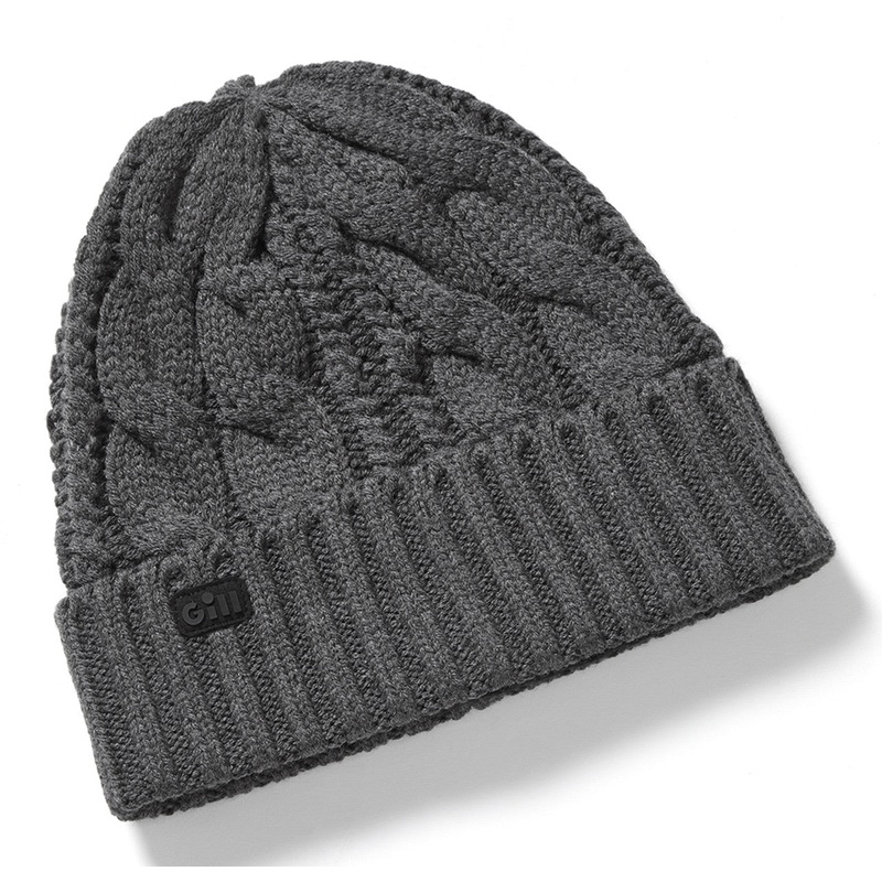 GILL Cable Knit Beanie - One Size Black