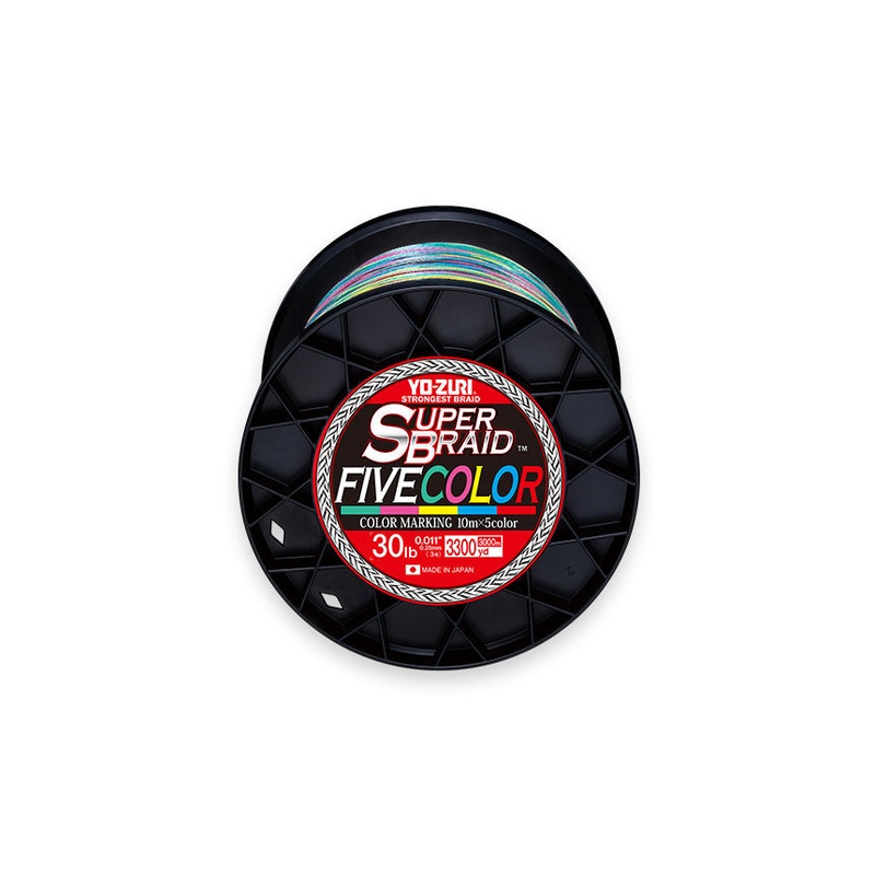 Yo-Zuri Superbraid Five Color 10# 330Yards