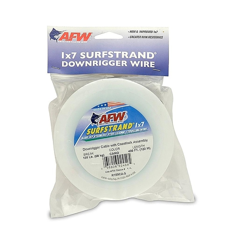 American Fishing Wire Downrigger Cable CB:400FT 150#