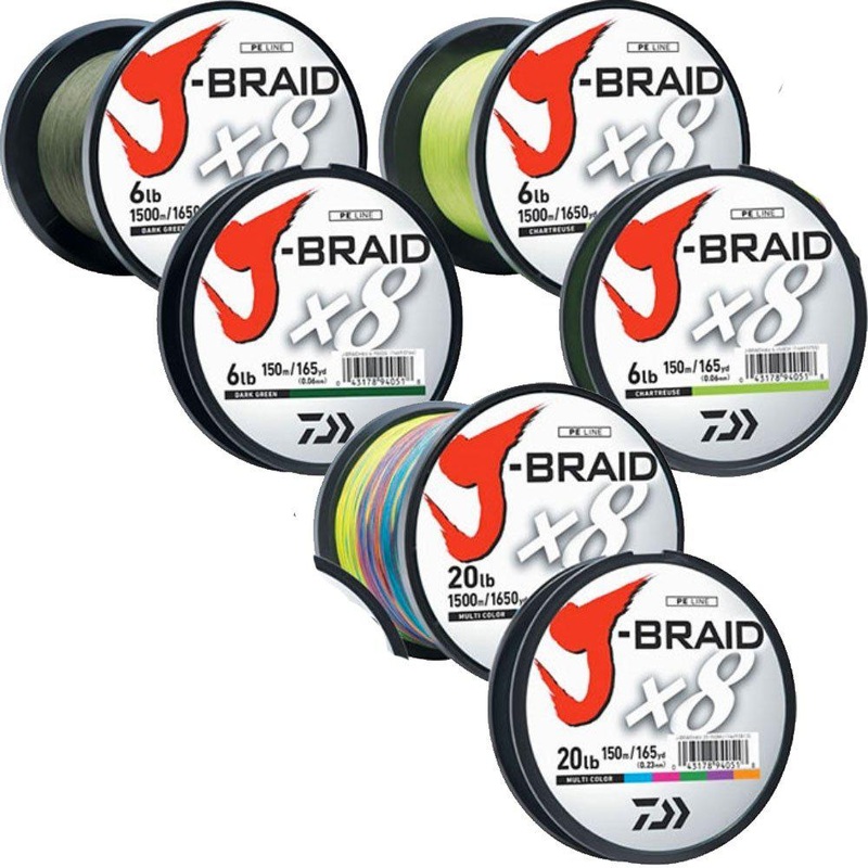 DAIWA J Braid x8 330 Yards Chartreuse 30#