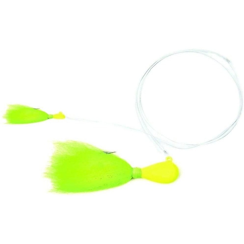 Double Bucktail Rig Chartreuse