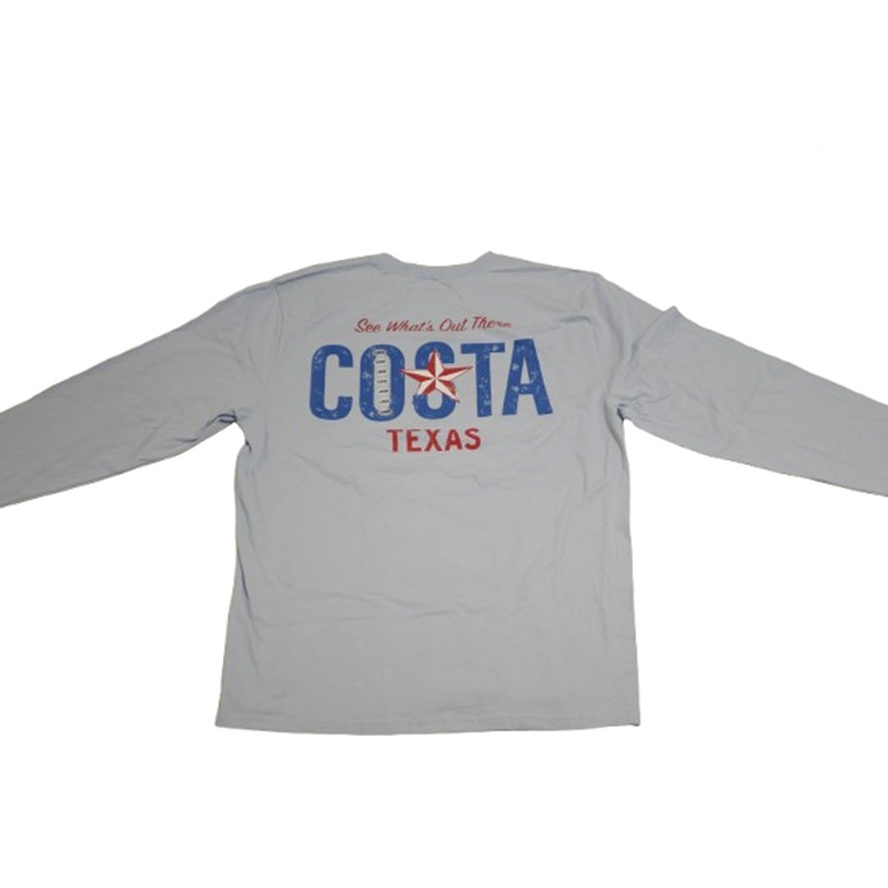 Costa Bto - State of Texas Long Sleeve Light Blue Large