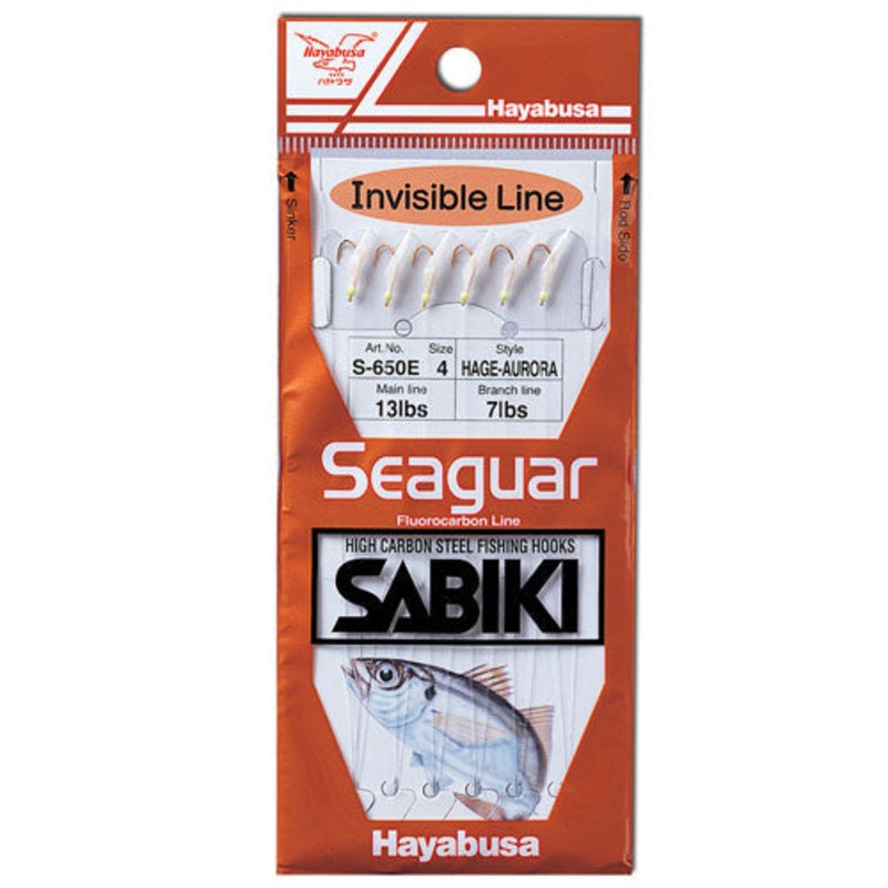 Hayabusa Hage Aurora S-650E Fluorocarbon Sabiki Rig 4