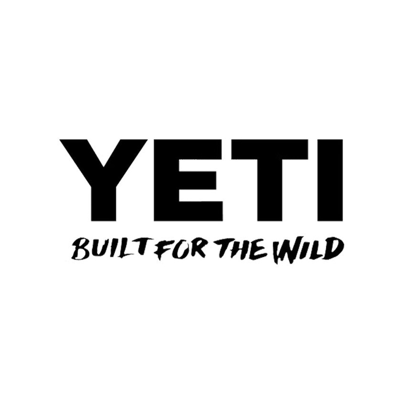YETI Built for the Wild Window Decal Black