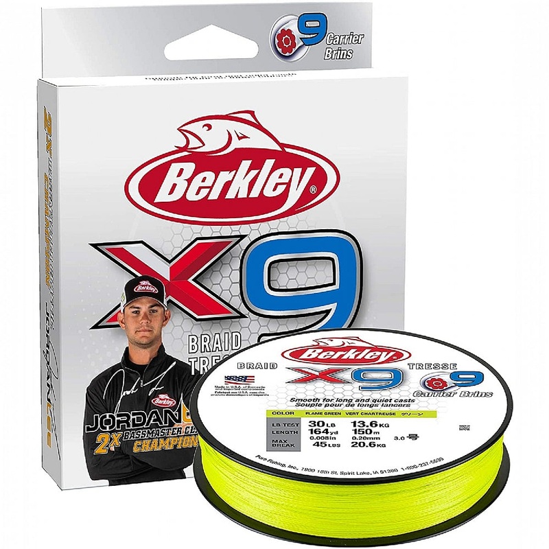 Berkley Jordan Lee x9 Braid 164yds Flame Green 6#