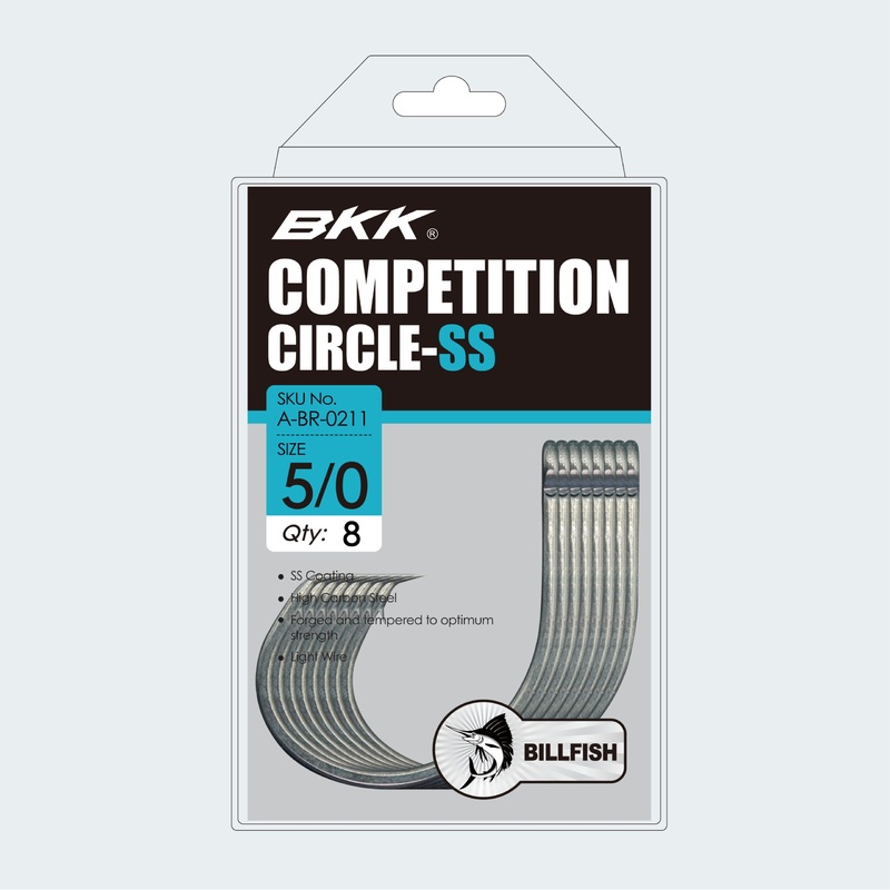 BKK Competition Circle Hook Stainless Steel 5/0# Pack of 8