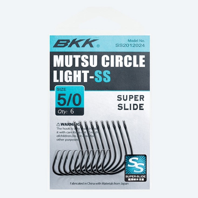 BKK SS Mutsu Circle Light Hook 1# 8 Per Pack