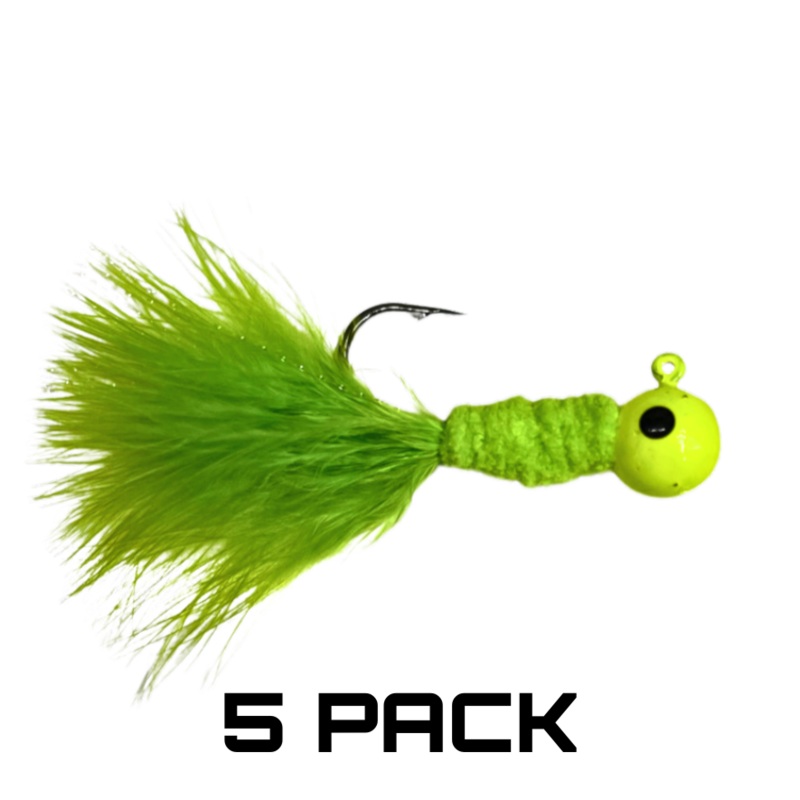 Jyg Pro Crappie - 5 Per Pack Black/Purple 1/8oz