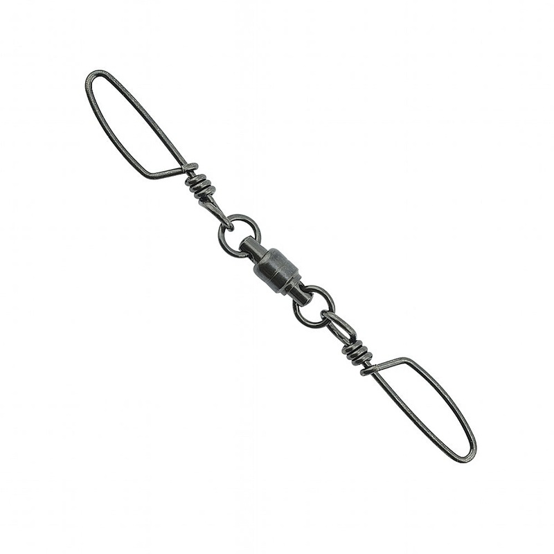 AFW Stainless Steel Ball Bearing Brass Dual Snap Swivels - Black 230# 3Pc