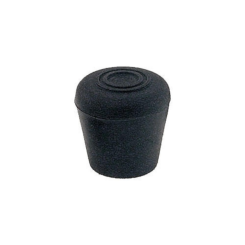 American Tackle Rubber Crutch Butt Cap - Black 7/8"