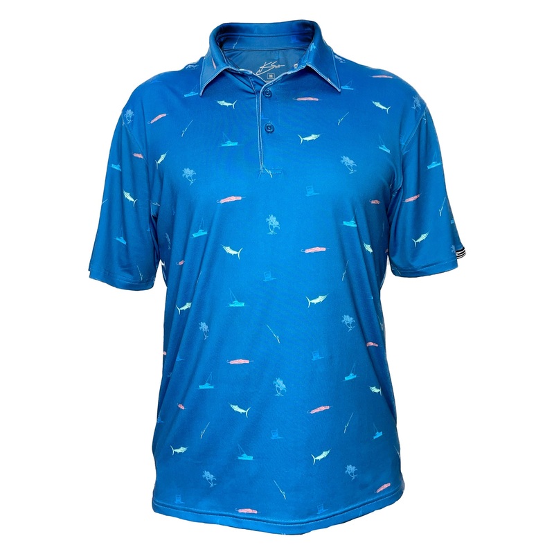 KSCOTT Caribbean Soul Polo Blue Medium