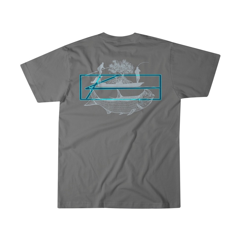 KSCOTT Tarpon Flats Tee Charcoal Small