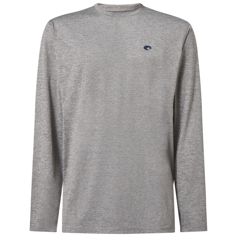 Costa Long Sleeve Voyager Performance Shirt Navy Blue Heather Medium