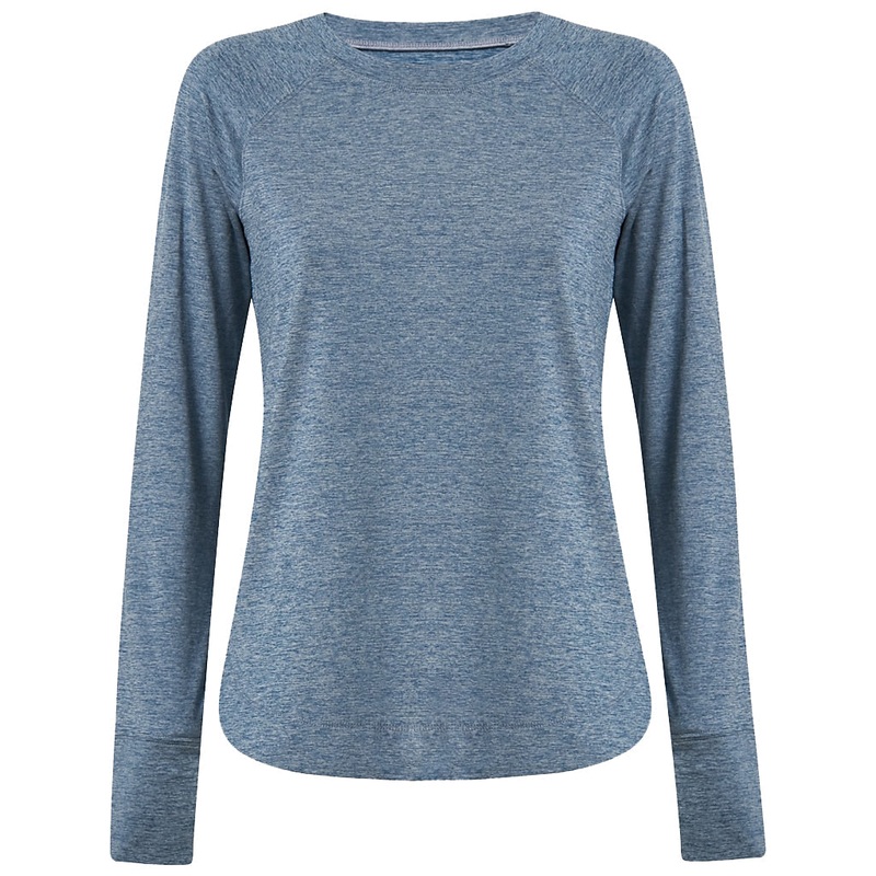 Costa Venture Performance Women's Long Sleeve T-Shirt Navy Blue Heather XSmall