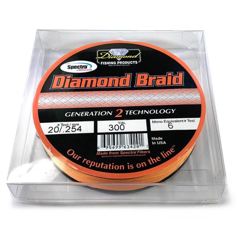 Diamond Braid 300yds Orange 20#