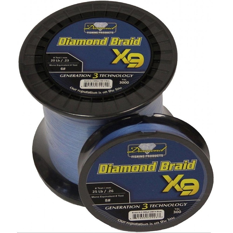 Diamond Braid Generation III 9X 3000yds Blue 10#