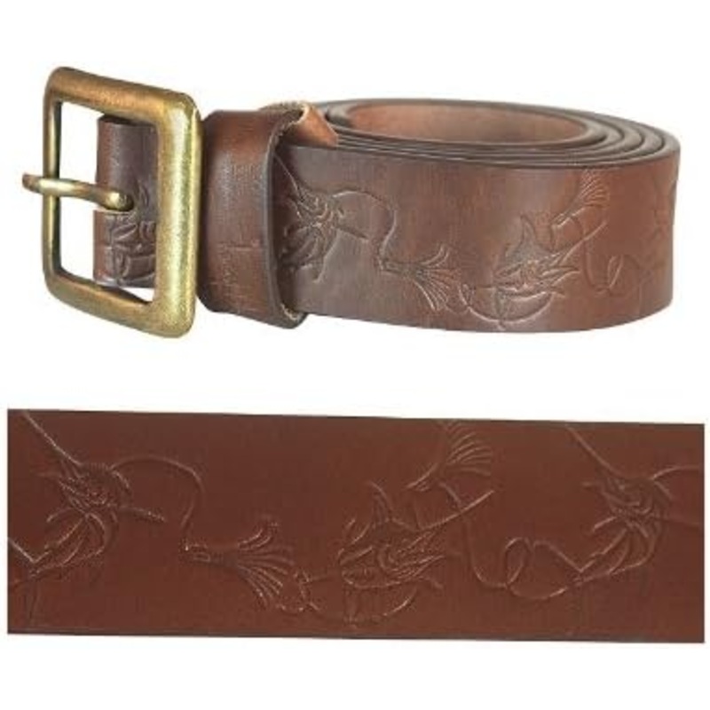 Guy Harvey Lure Marlin Belt Brown 30