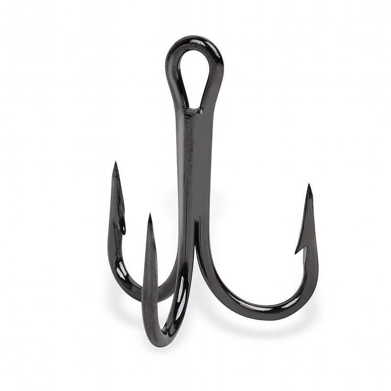 Mustad 3599C Kingfish Treble 4X Strong Hook 6 25 Pack Black Nickel