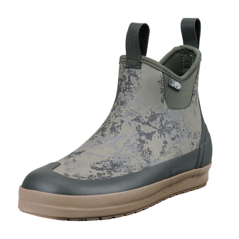 AFTCO Ankle Camo Deck Fishing Boot Green acid camo 8