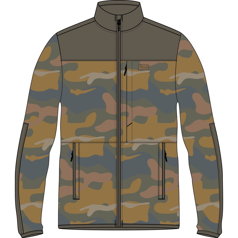Marsh Wear Bogard Fleece Jacket Cumin Shoal Camo Small