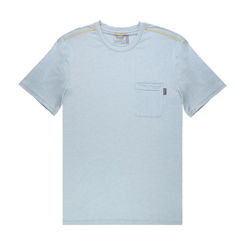 Marsh Wear Buxton Performance Short Sleeve Shirt Smoke Heather Small