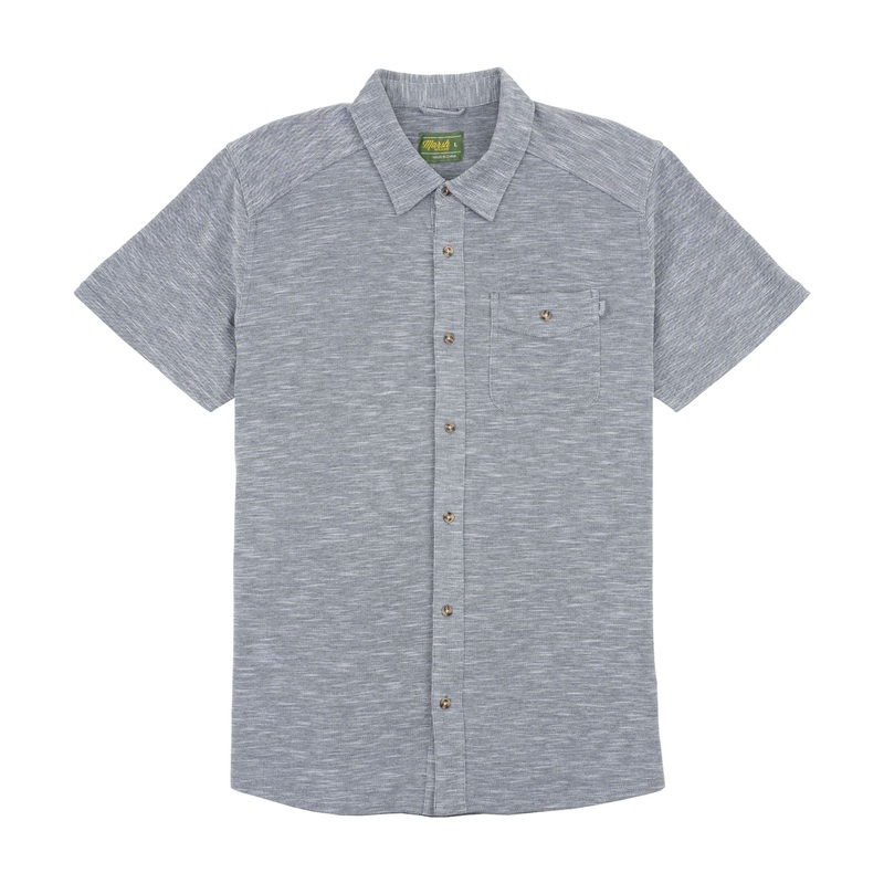 Marsh Wear Coffin Point Button Up Agate Heather Small