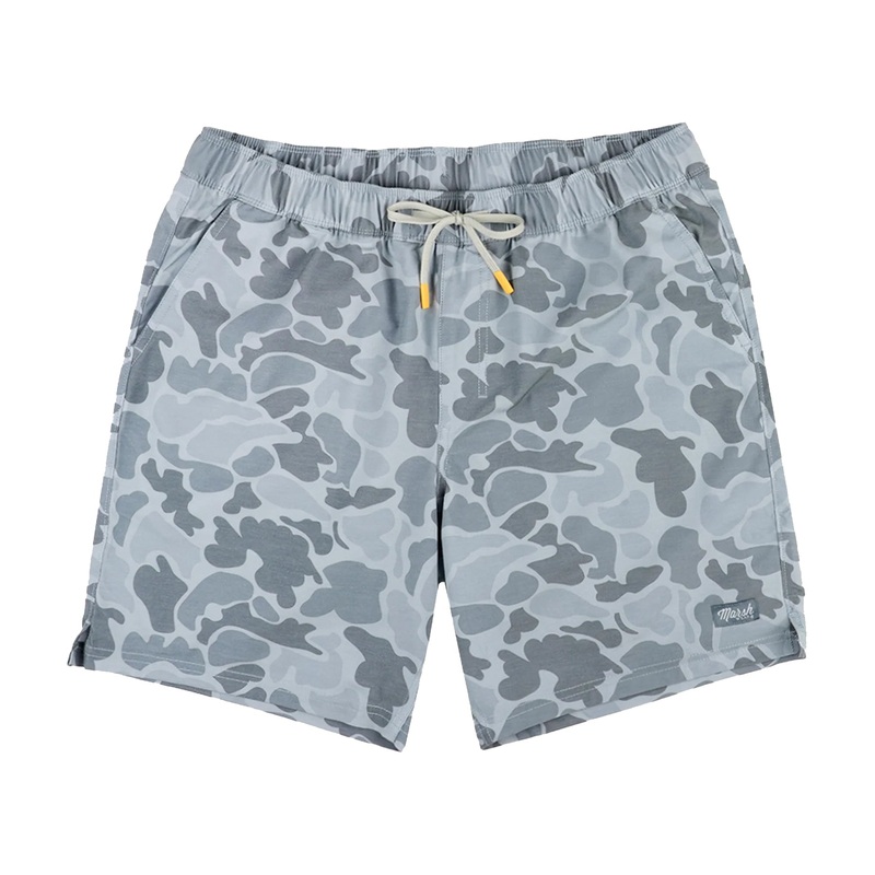 Marsh Wear Fulton Volley Shorts Gray Mallard Camo Small
