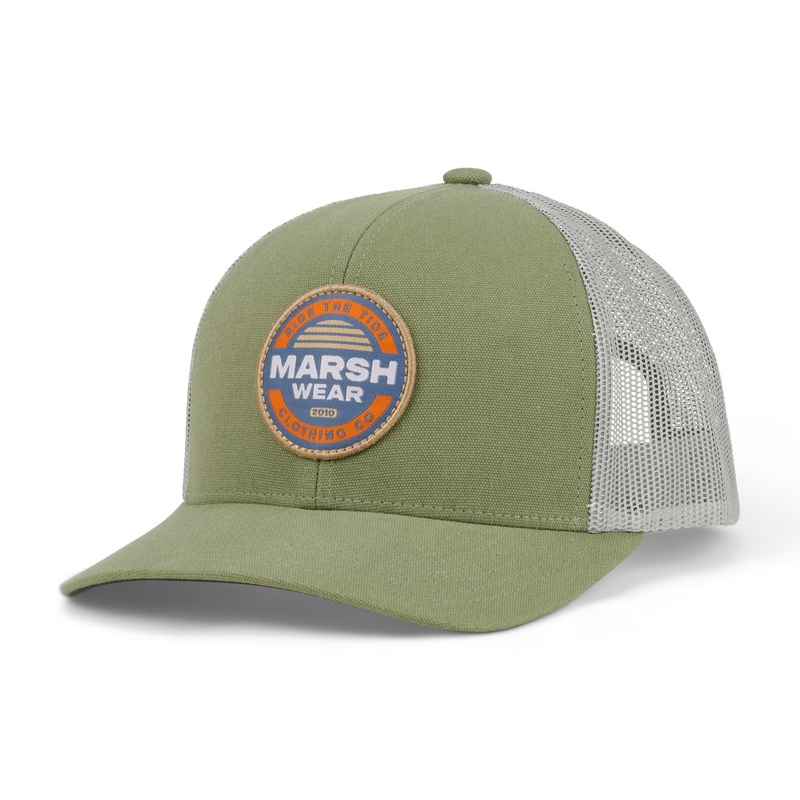 Marsh Wear Golden Trucker Hat Olive