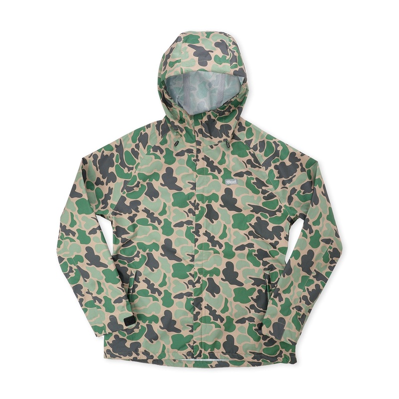 Marsh Wear Gulfport Rain Jacket Green Camo Small