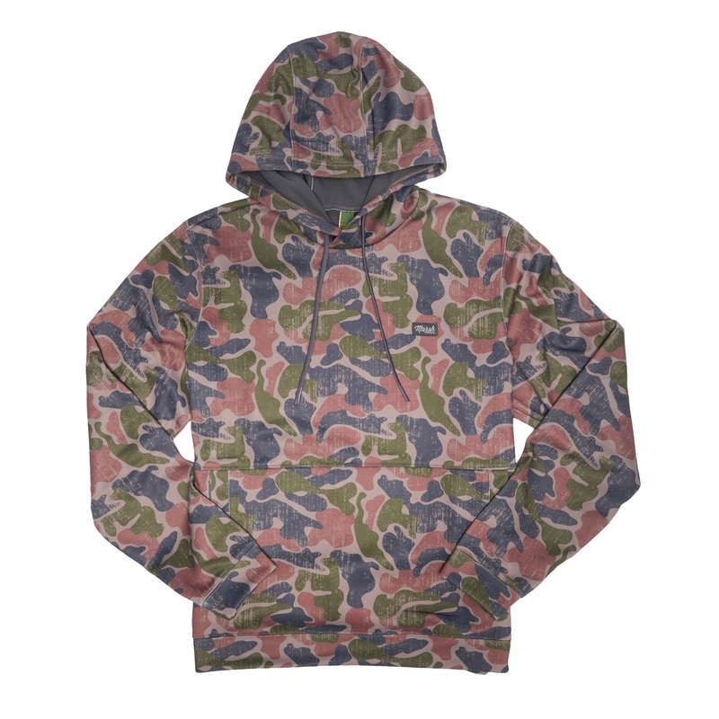 Marsh Wear Nor'easter Pullover hoodie Rock Copahee Camo Small